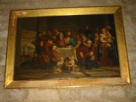 tableau et son cadre : Les Pélerins d'Emmaüs