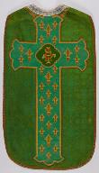 Ornement liturgique catholique vert