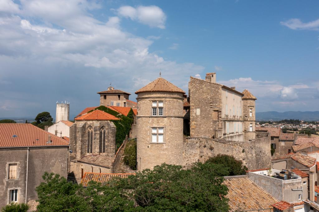 Vue aérienne oblique, tour sud.