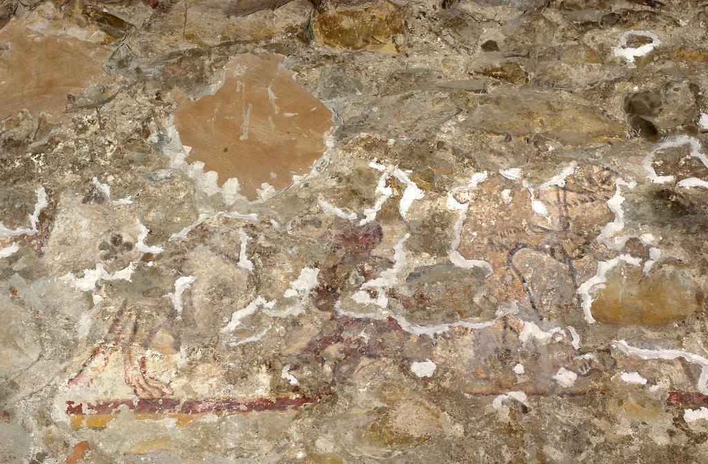 peinture monumentale de la galerie haute du cloître