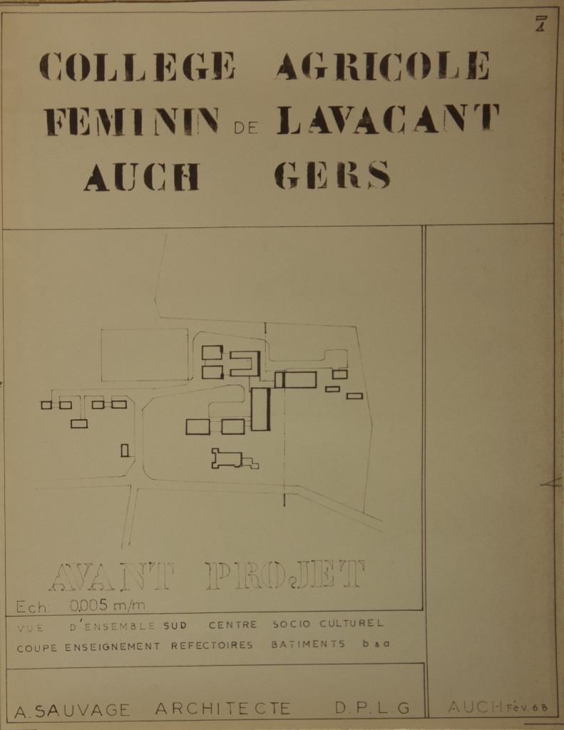 château, puis école des Frères de l'Instruction Chrétienne de Ploërmel, puis école ménagère agricole, aujourd'hui lycée d'enseignement général, technologique et agricole d'Auch Beaulieu-Lavacant