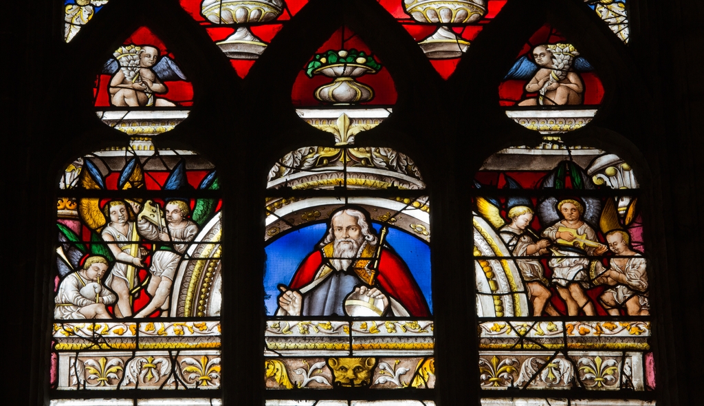 baie 19 : Verrière de la Création : chapelle du Purgatoire