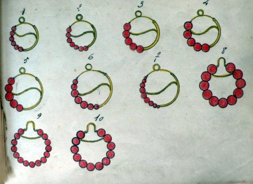 Paire de boucles d'oreilles dites "créoles"