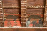 plafond peint du premier étage de l'ancien presbytère (salle sud-ouest)