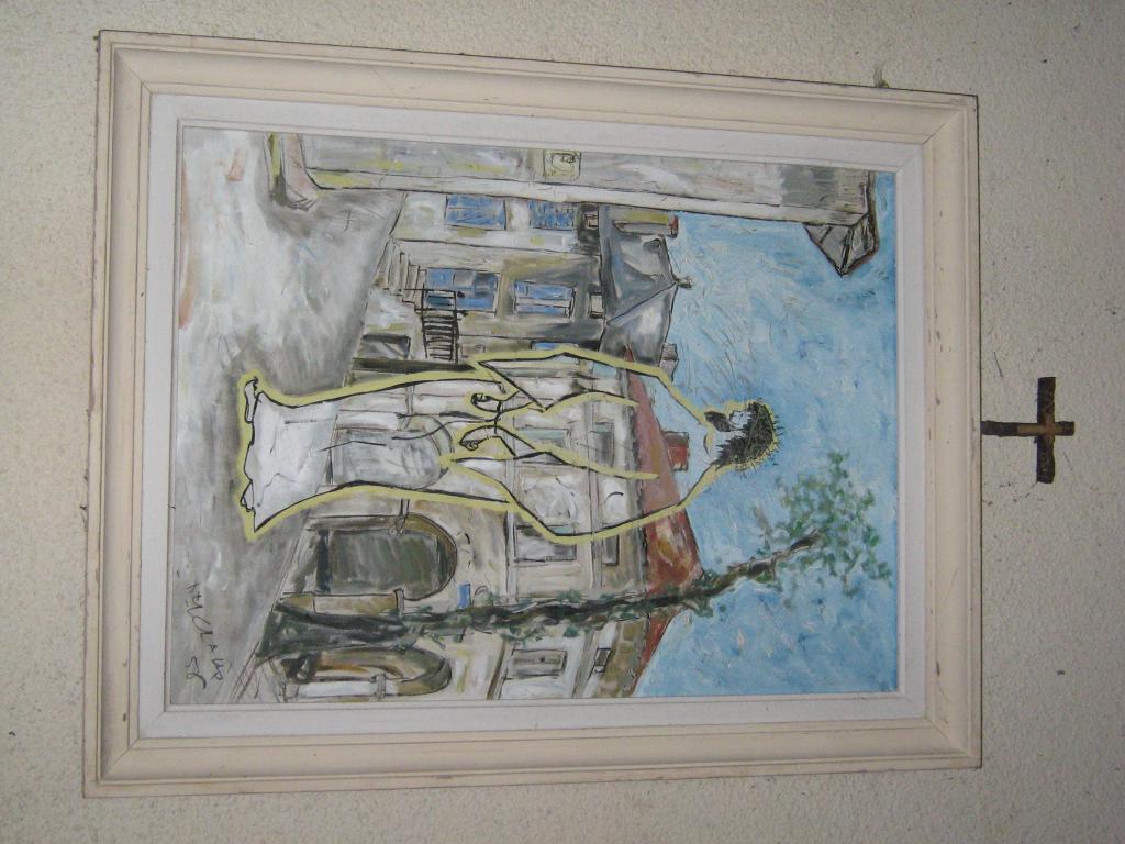 chemin de croix : ensemble de 14 tableaux
