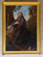 tableau et son cadre : Saint François en extase