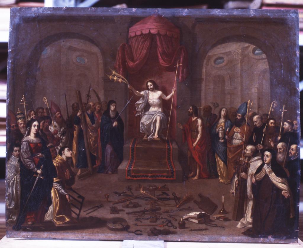 tableau : Le Christ glorifiant les saints et ses martyrs