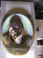 haut-relief : Buste du Christ mort