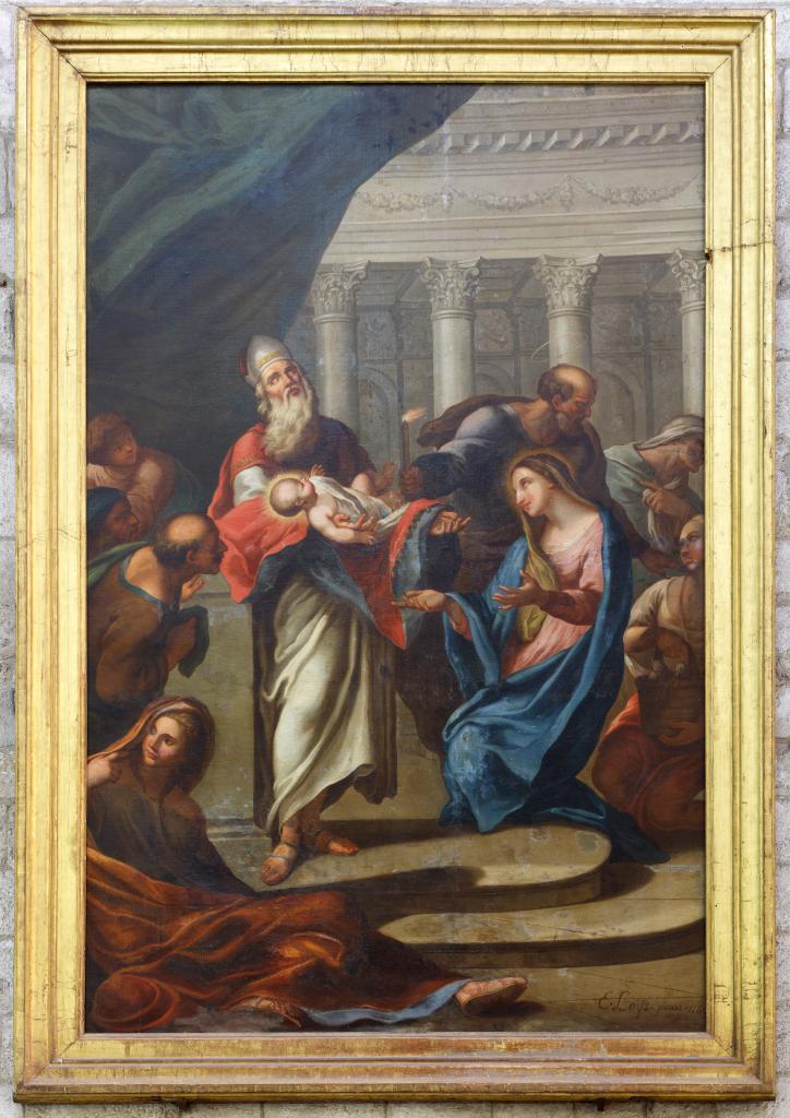 tableau : Présentation de Jésus au temple