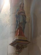 statue (petite nature), console : saint Coeur de Marie