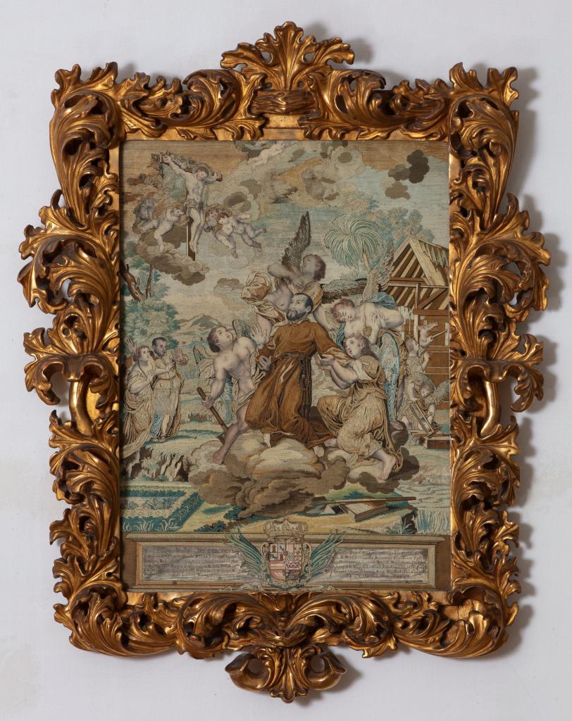 tableau de fils collés : le Bienheureux Gregorio Lopez