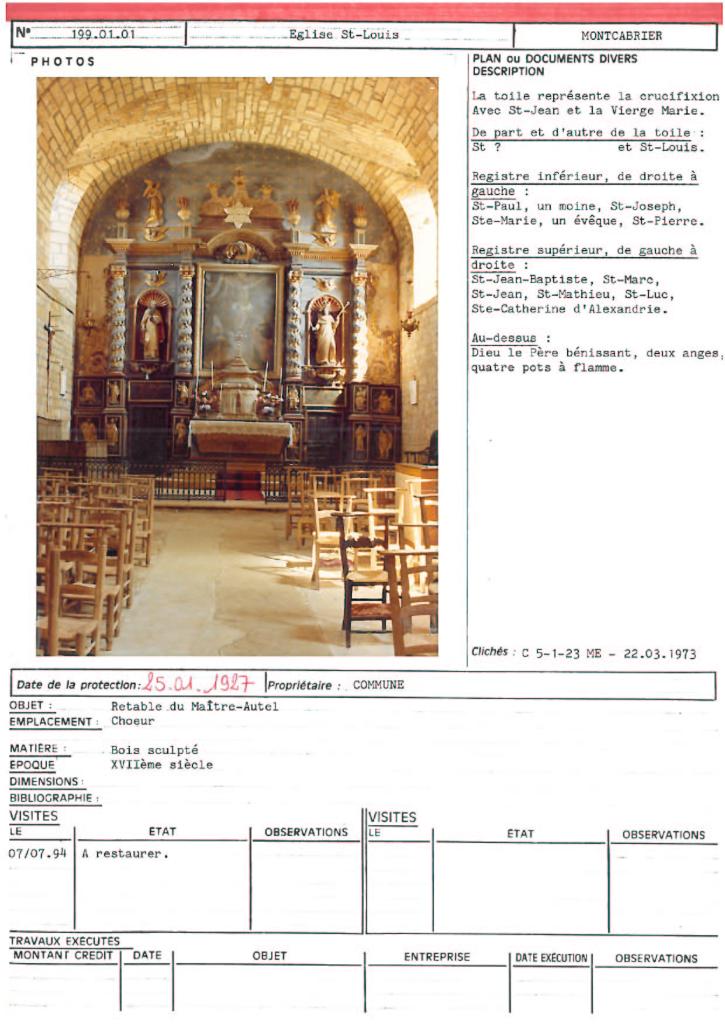 retable du maître-autel