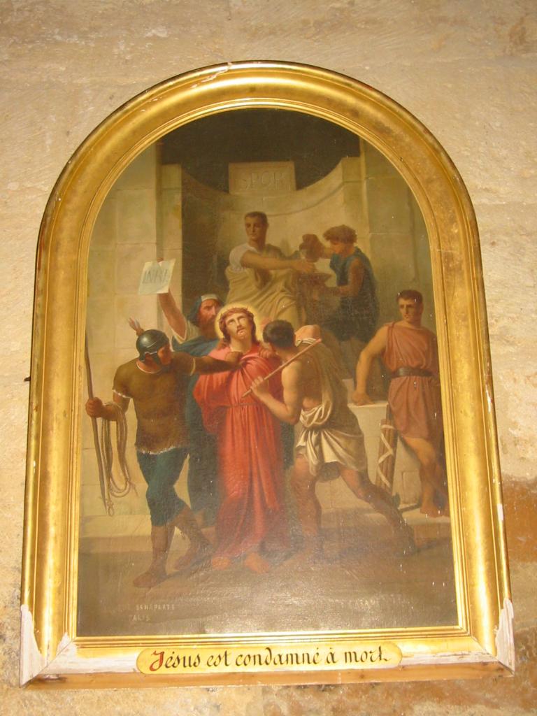 chemin de croix (ensemble de 14 tableaux)