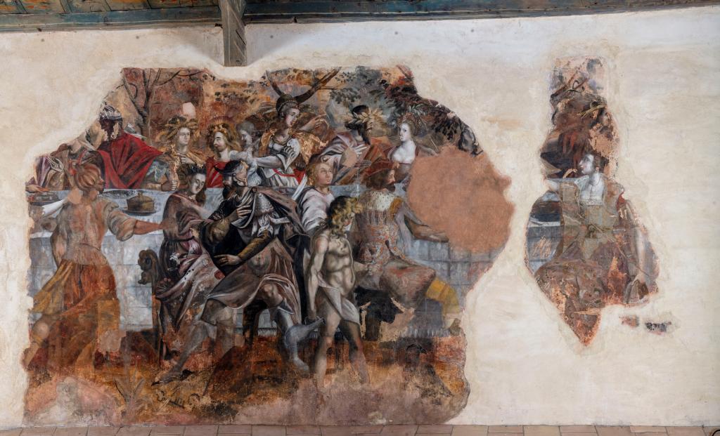 Les peintures murales du studiolo