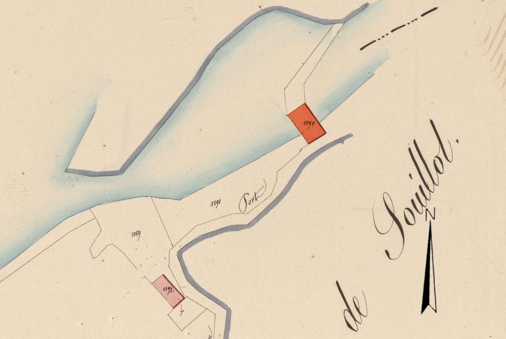 moulin à eau, dit Moulin d'Aulanac (parfois Aulagnac)