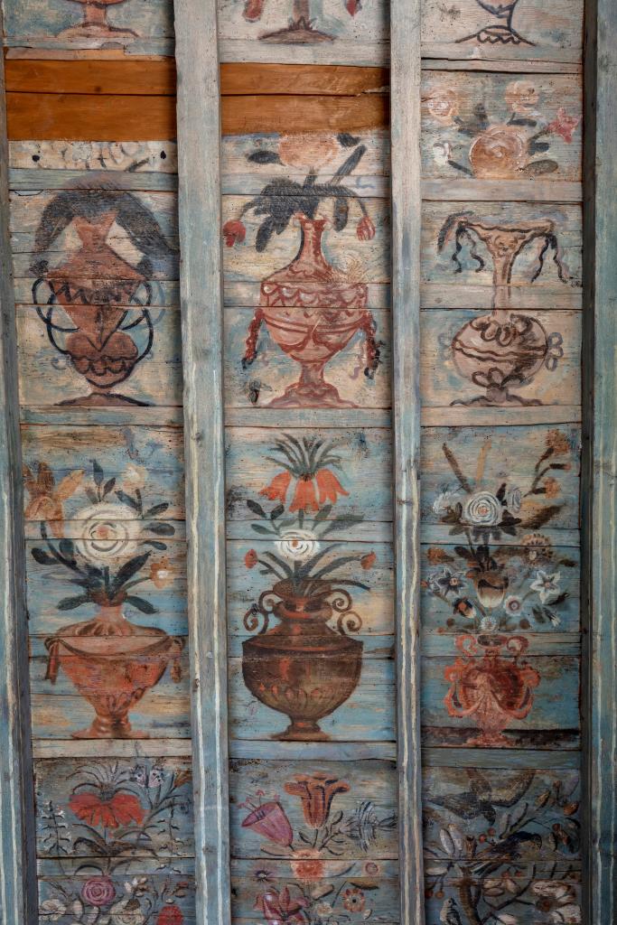 ensemble des peintures monumentales du "studiolo" au dernier étage