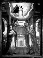 tableau : Rencontre d'Anne et de Joachim à la Porte dorée