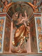 Statue de la Vierge à l'Enfant (du retable du Rosaire)