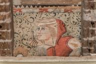 plafond peint du premier étage du château de Pomas: closoir IIa9