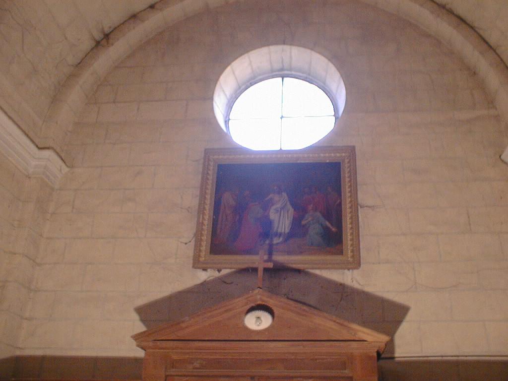 tableau et son cadre : L'Incrédulité de saint Thomas