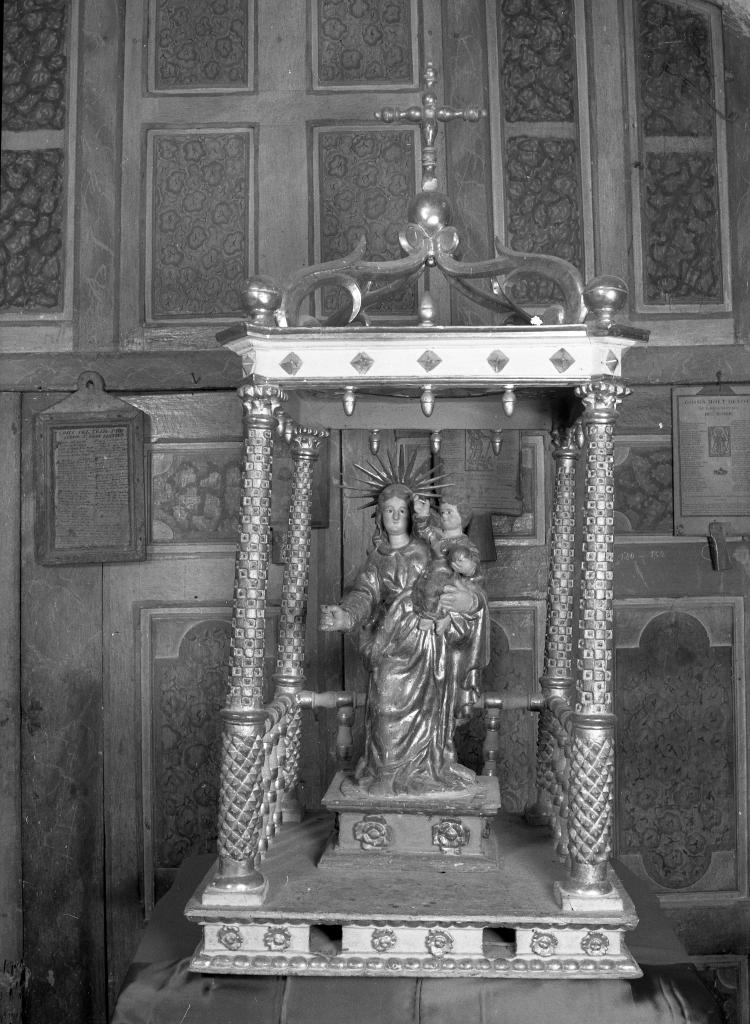 baldaquin de procession ; statue de procession dit cadireta de Vierge à l'Enfant