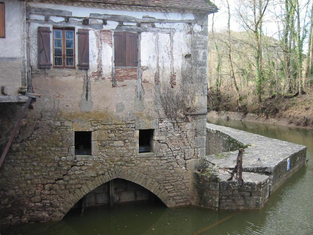 moulin à eau, dit Moulin d'Aulanac (parfois Aulagnac)