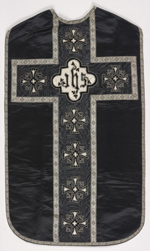 chasuble noire avec voile de calice (n° 13)