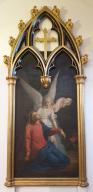 tableau : ange soutenant le Christ au jardin des oliviers (?)