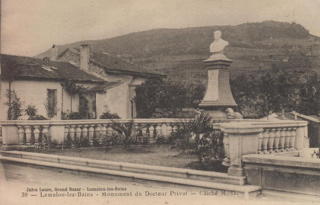 monument (monument commémoratif), du docteur Privat