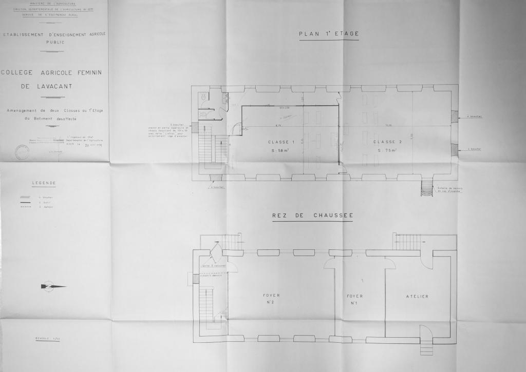 château, puis école des Frères de l'Instruction Chrétienne de Ploërmel, puis école ménagère agricole, aujourd'hui lycée d'enseignement général, technologique et agricole d'Auch Beaulieu-Lavacant