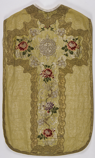 Chasuble or avec étole et manipule