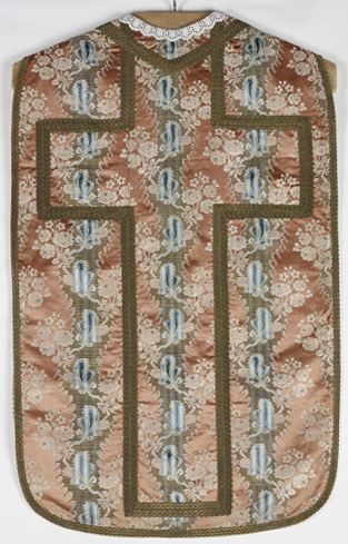 ornement liturgique catholique rose (n° 34)