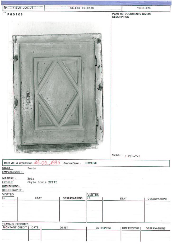 placard de style Louis XIII