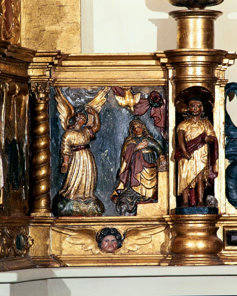 tabernacle, exposition (tabernacle à ailes et dais d'exposition)