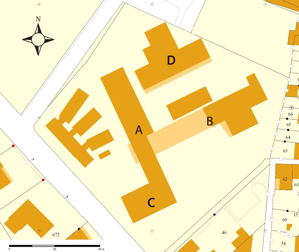 ancien groupe scolaire, actuellement collège Emile Vaysse