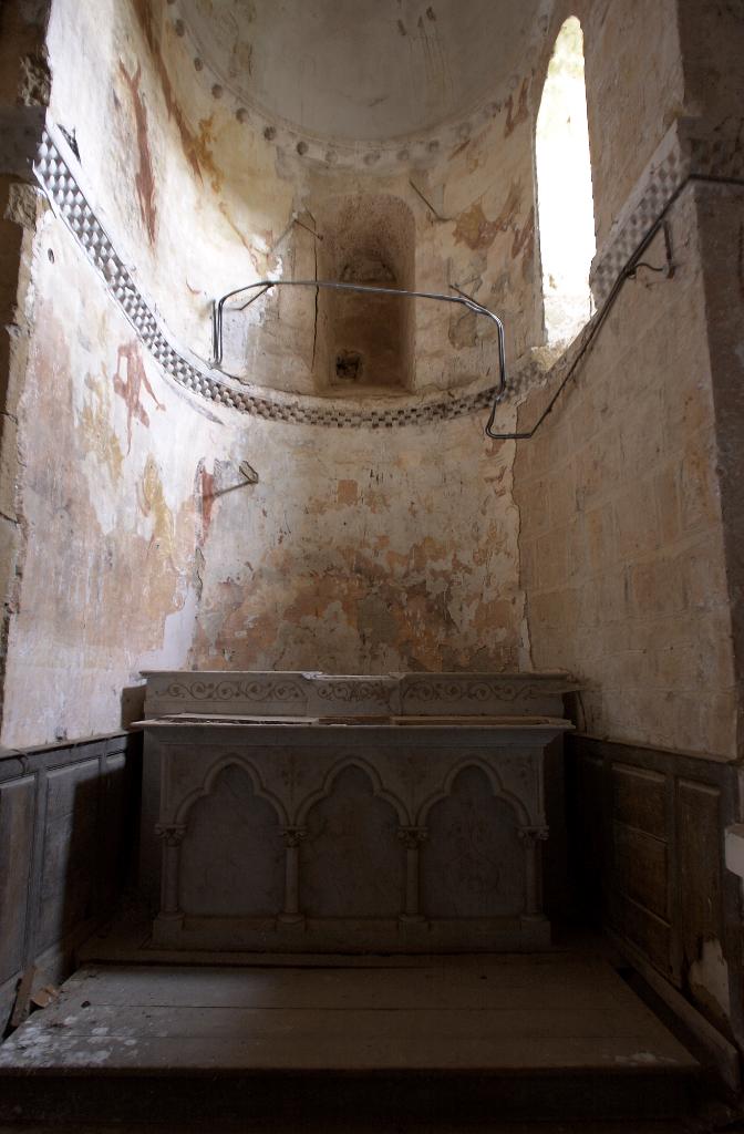 peinture monumentale de l'absidiole sud : scènes infernales