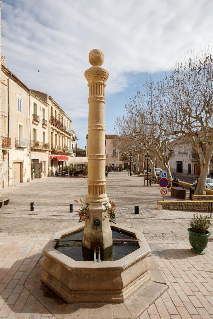 fontaine à la colonne monumentale