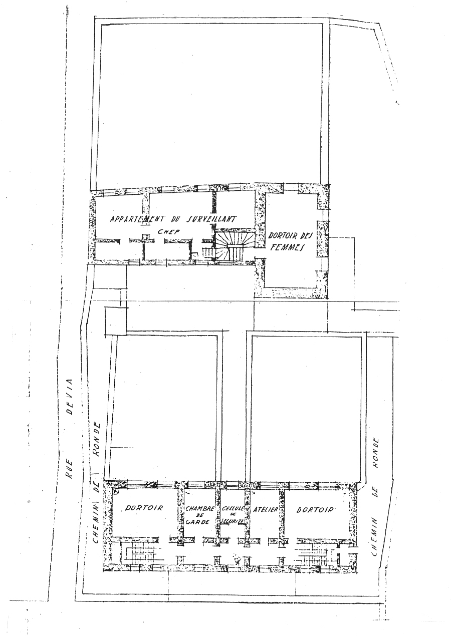 palais de Via, puis sénéchaussée, dit Château du roi, actuellement prison