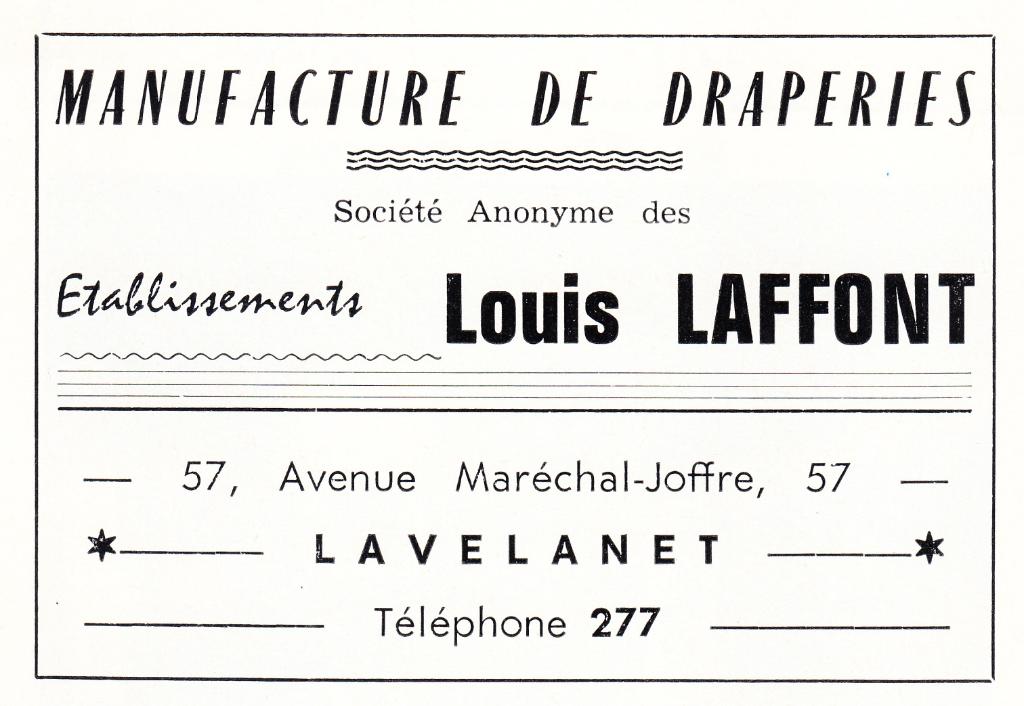 tissage de laine Louis Laffont