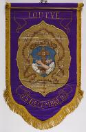 Bannière violette du Tiers-ordre franciscain (n° 80)