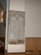 tableau commémoratif des morts de la guerre de 1914-1918