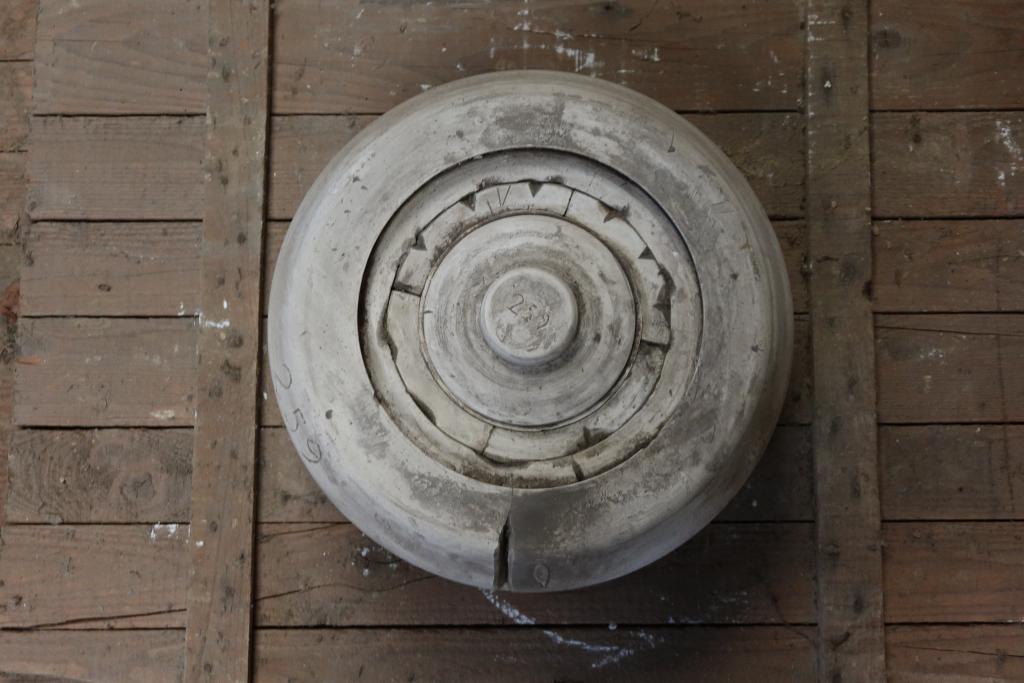 modèle et moule mère de corbeille ronde festonnée