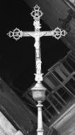 croix de procession : Christ en croix, Vierge