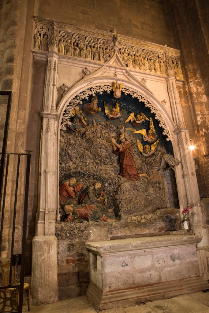 retable, bas-relief : Christ au jardin des oliviers (le)