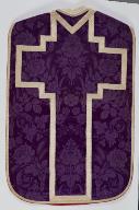 Chasuble violette avec voile de calice et manipule