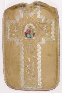 chasuble or avec manipule, voile de calice et bourse de corporal