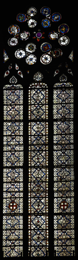 verrière N°3 de l'ancienne cathédrale de Narbonne