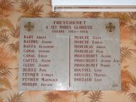 plaque commémorative de la guerre de 1914-1918