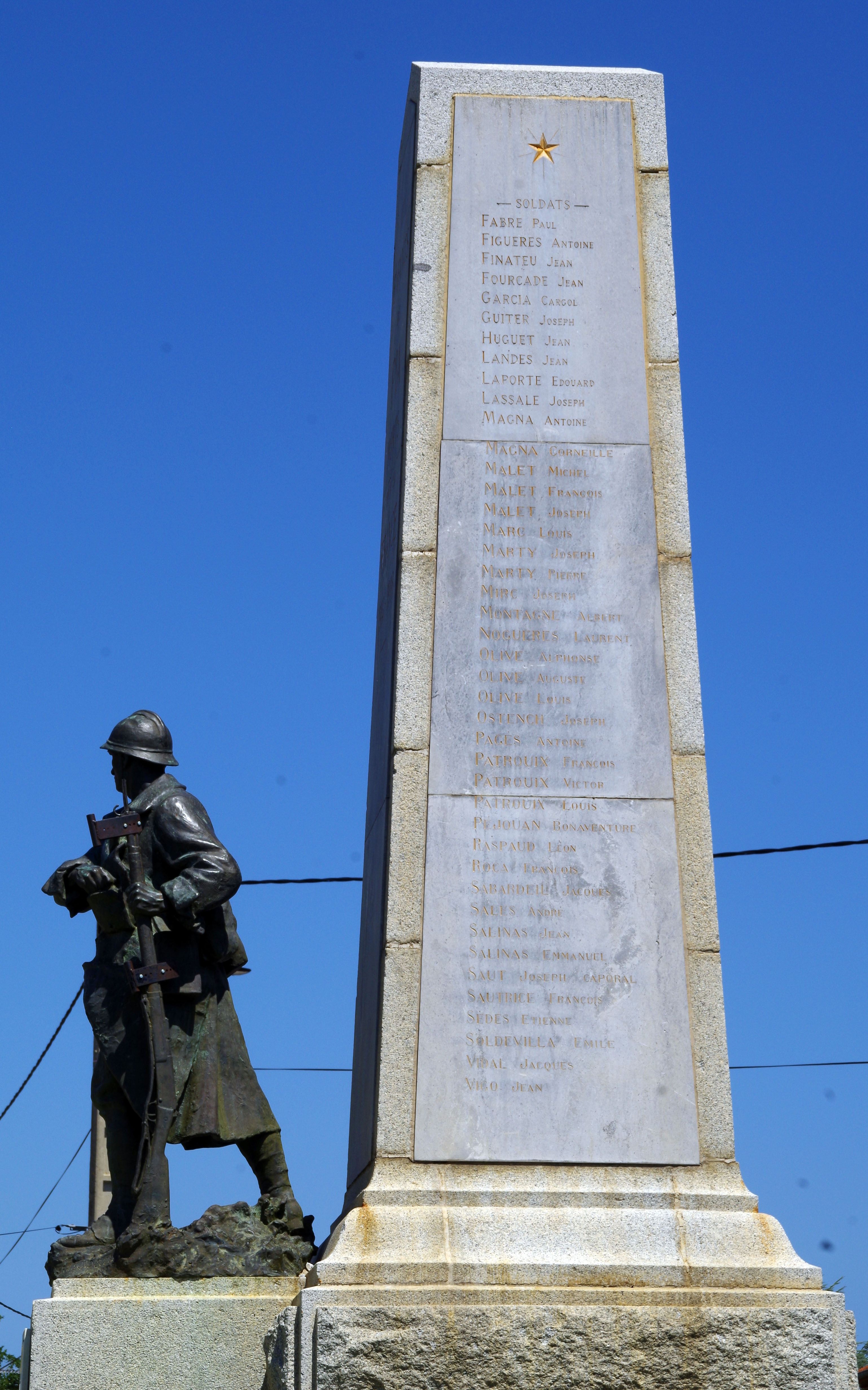 monument aux morts de la guerre de 1914-1918