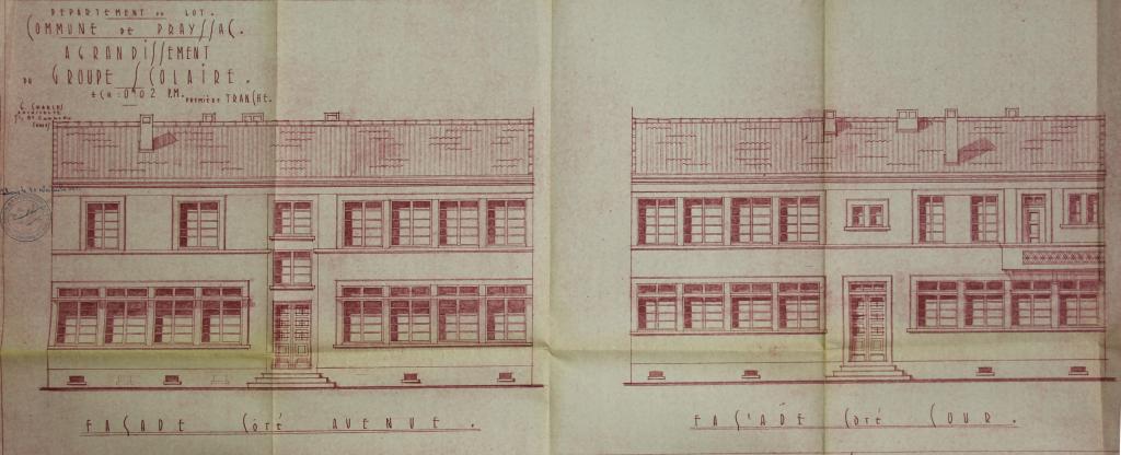 ancienne école secondaire libre puis école primaire, actuellement groupe scolaire et collège dit Collège d'Istrie